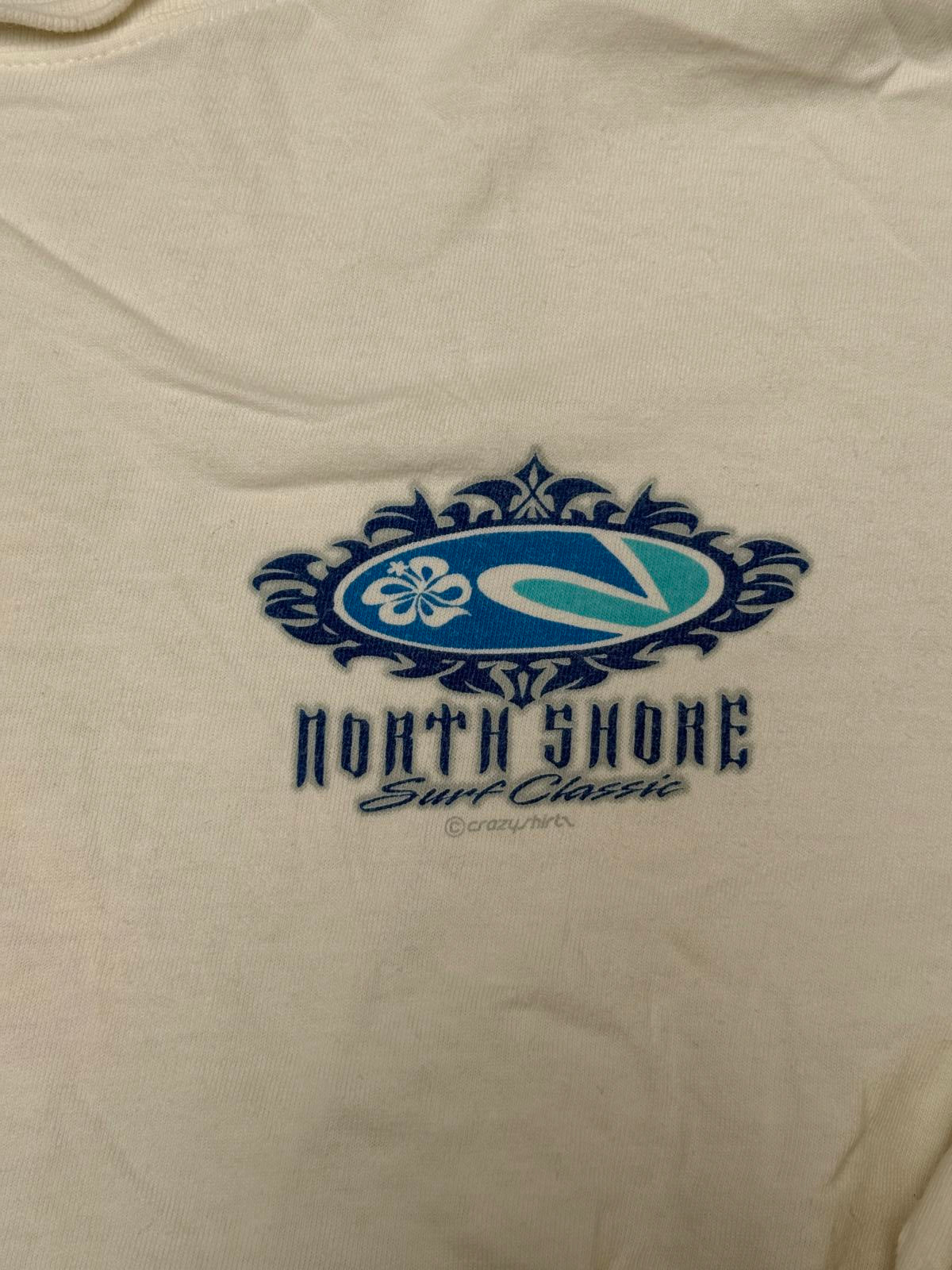 Y2K Crazy Shirts Pin Up Surfer Girl North Shore LS Tee - L