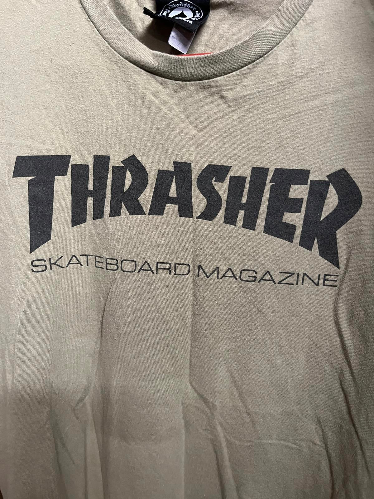 Thrasher Skateboard Magazine T-shirt - Military Green - S