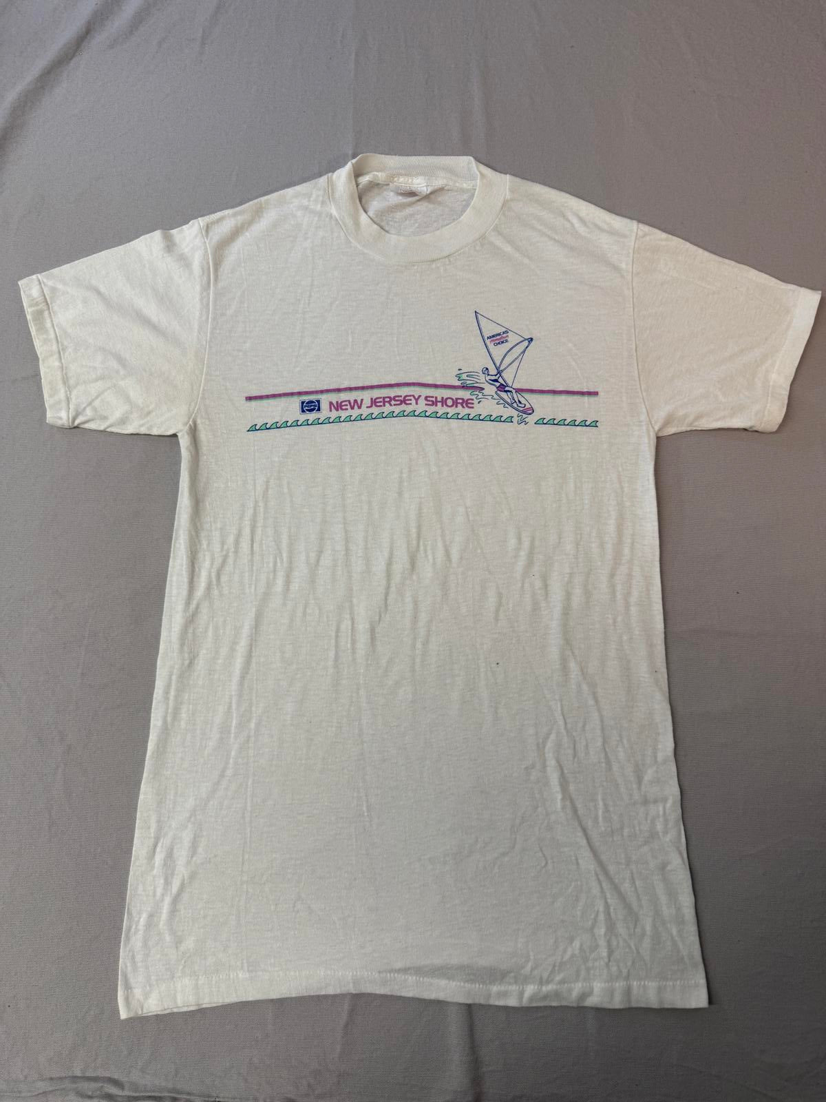 VTG New Jersey Shore T-shirt 1980s Pepsi Kite Surfing Tee -L