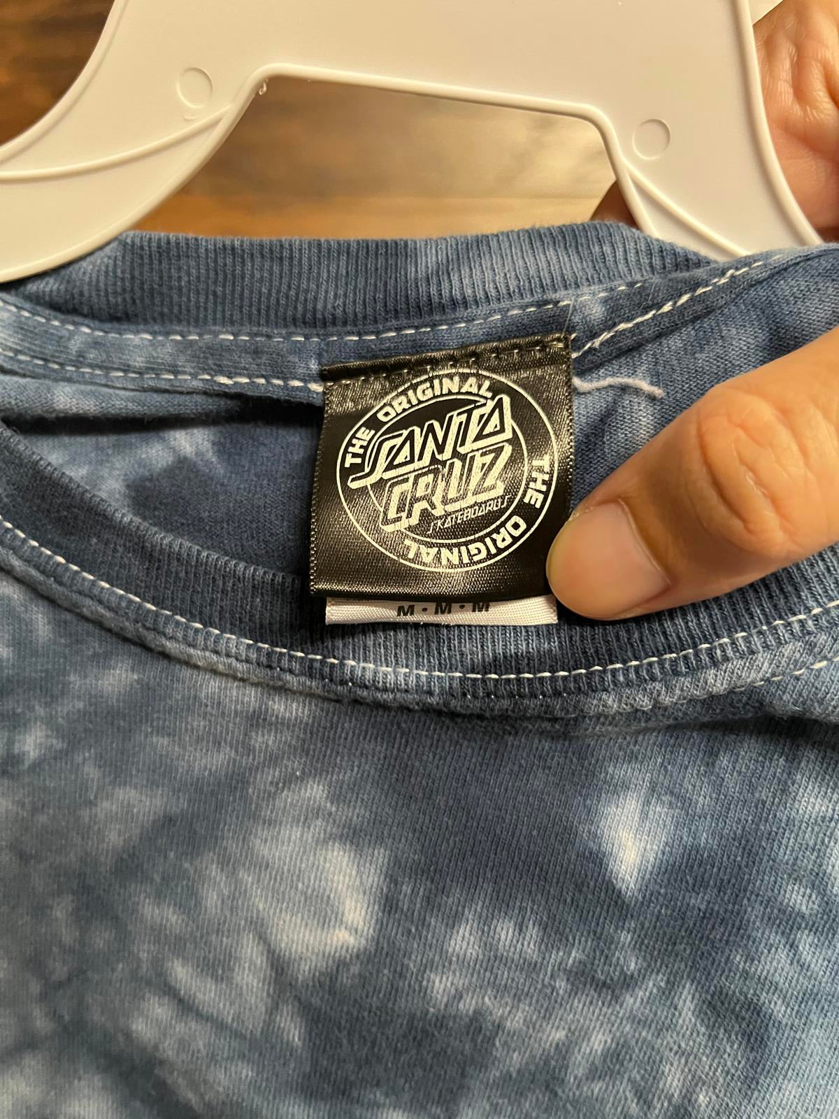 Faded Santa Cruz Dot Tie Dye T-shirt - Skate Tee -M