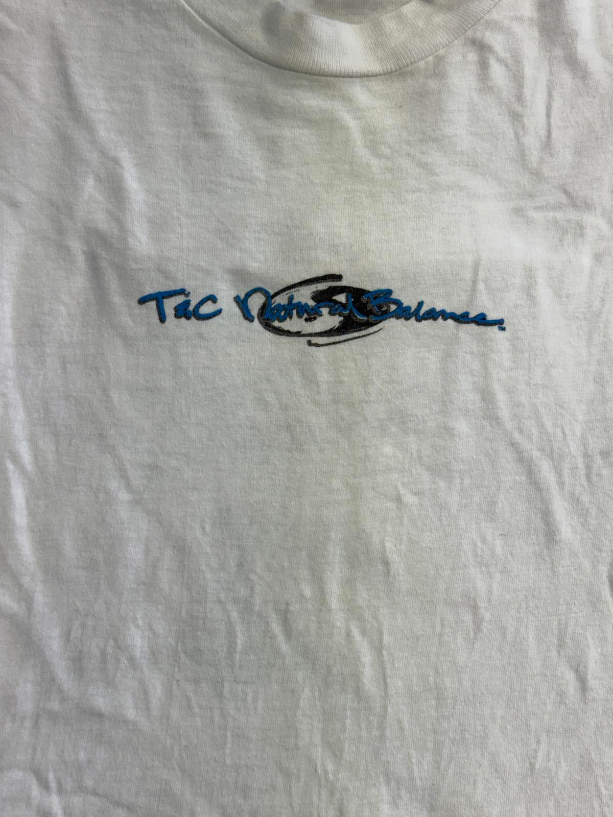 Vintage 90s T&C Surf T-shirt Town Country Balance Yin Yang