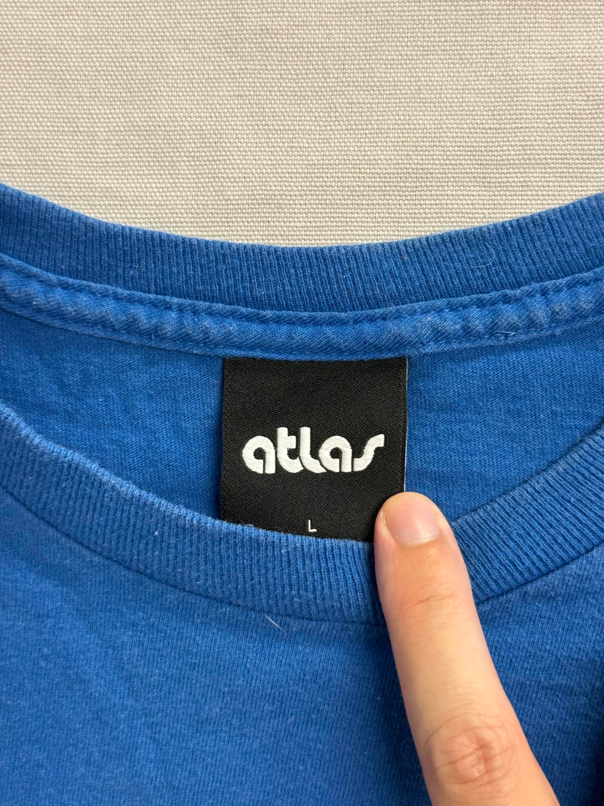 Atlas Skateboarding T-shirt Big Hit San Mateo Skate Shop L