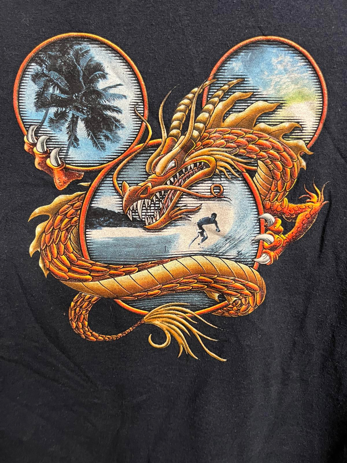 Surfing x Mickey Mouse Ears T-shirt -2000 Year of the Dragon