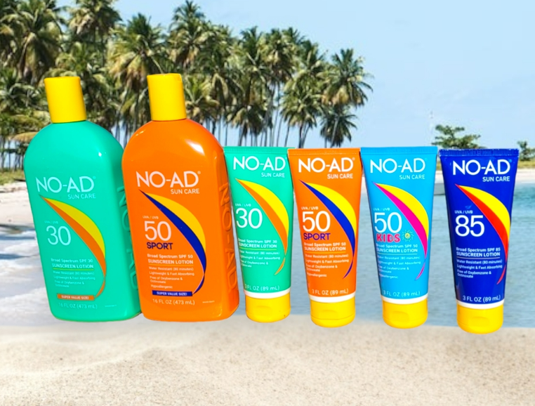 No Ad Sunscreen Lotion - SPF 30, SPF 50, SPF 85