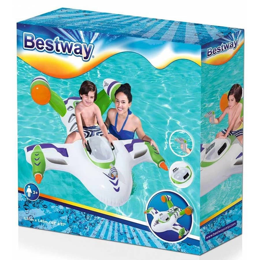 Kids Inflatable Jet/Airplane- H2oGo Wet Jet Rider with Water Pistol