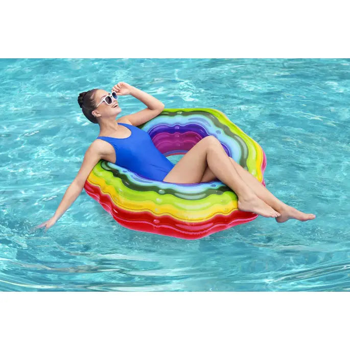 Bestway Rainbow Ribbon Pool Tube - 45 inch Pool FLoat