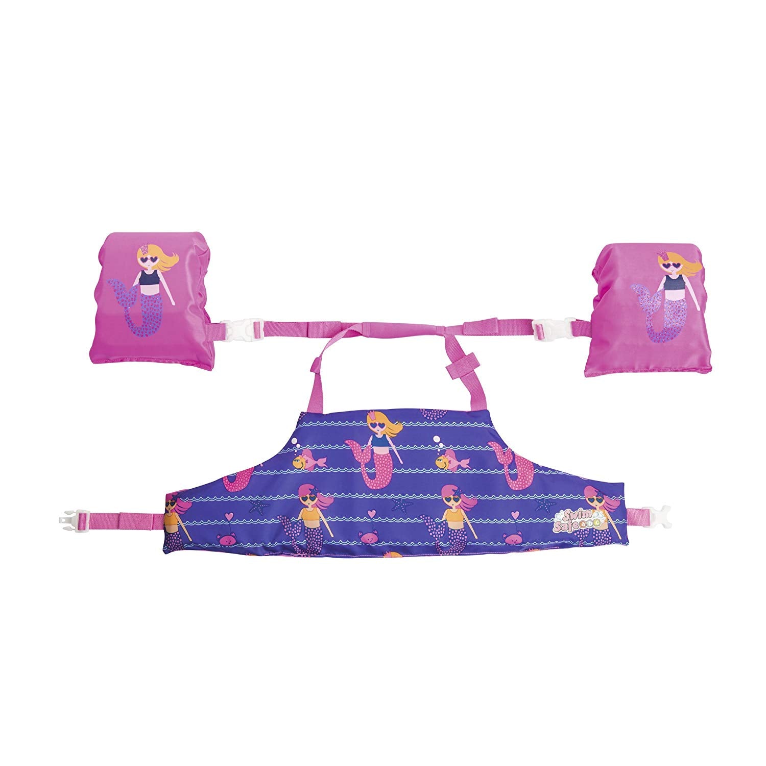 Bestway Kids Mermaid Pool Life Vest and Floatie Combo