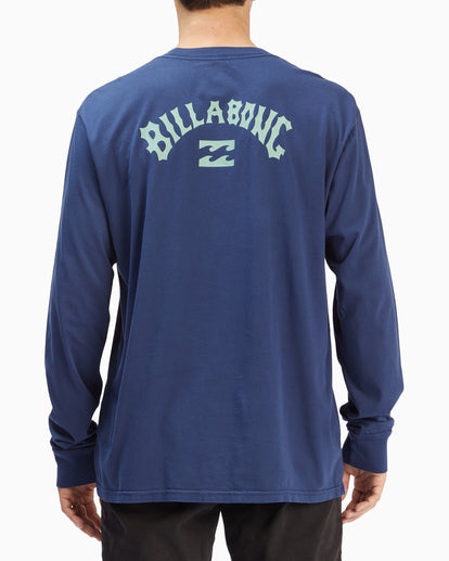 Billabong Long Sleeve T-shirt - Mens Arch Wave Washed