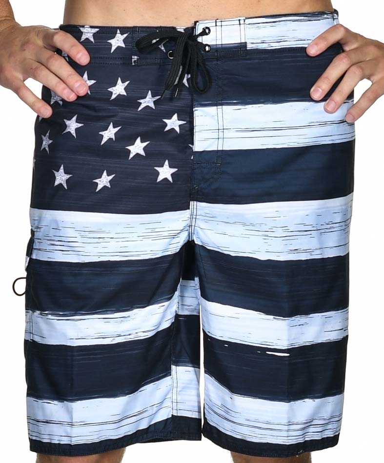 US Apparel Old Glory American Flag Boardshorts
