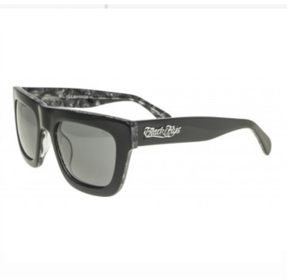 Black Flys Fly Bandito Marble Shiny Black/Smoke Sunglasses