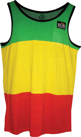 Bob Marley Catch a Fire Rasta Stripe Tank Top