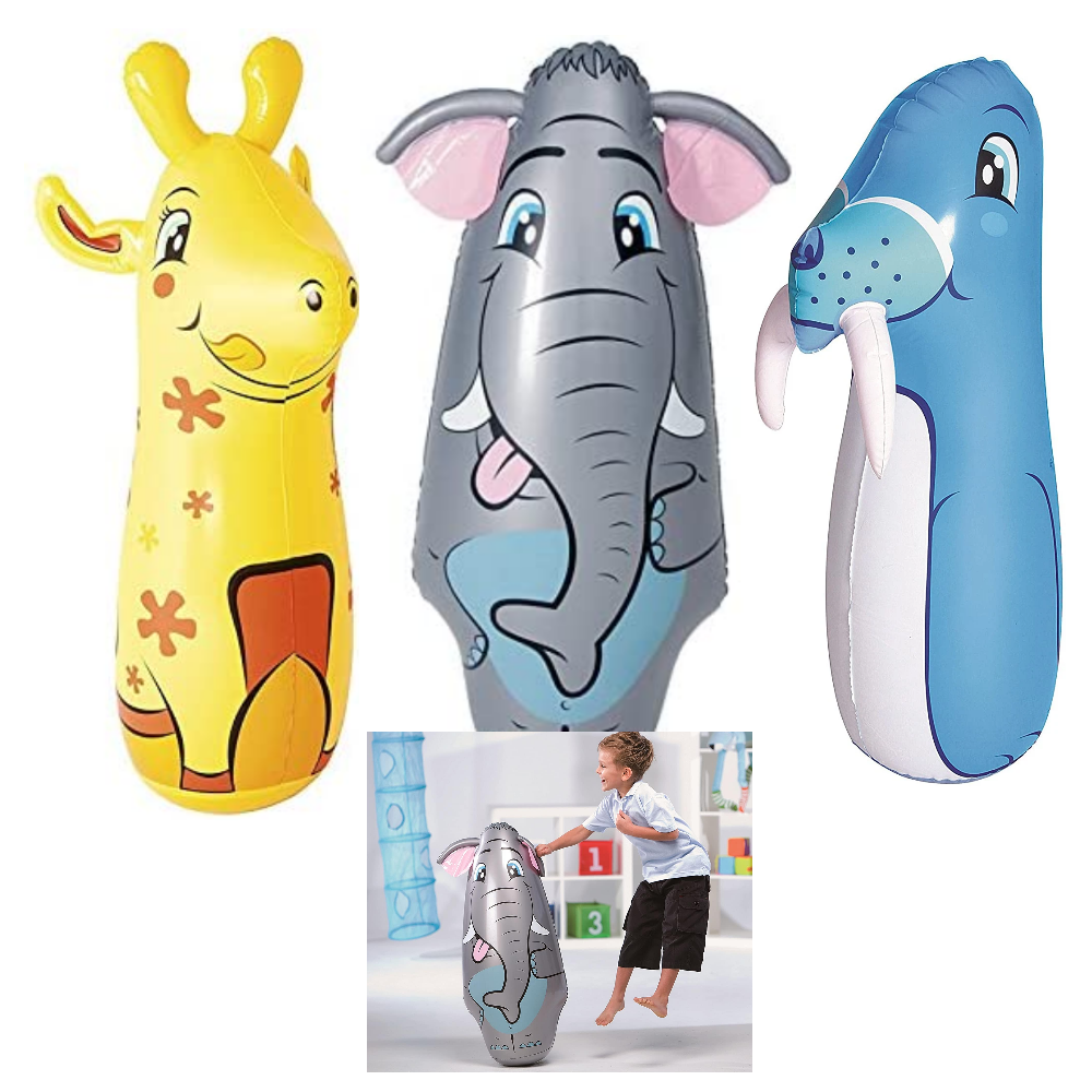 Bestway Kids Punching Bop Bags – Giraffe, Elephant, Sea Lion