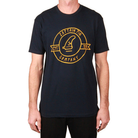Captain Fin Co Broken Crest Navy T-shirt
