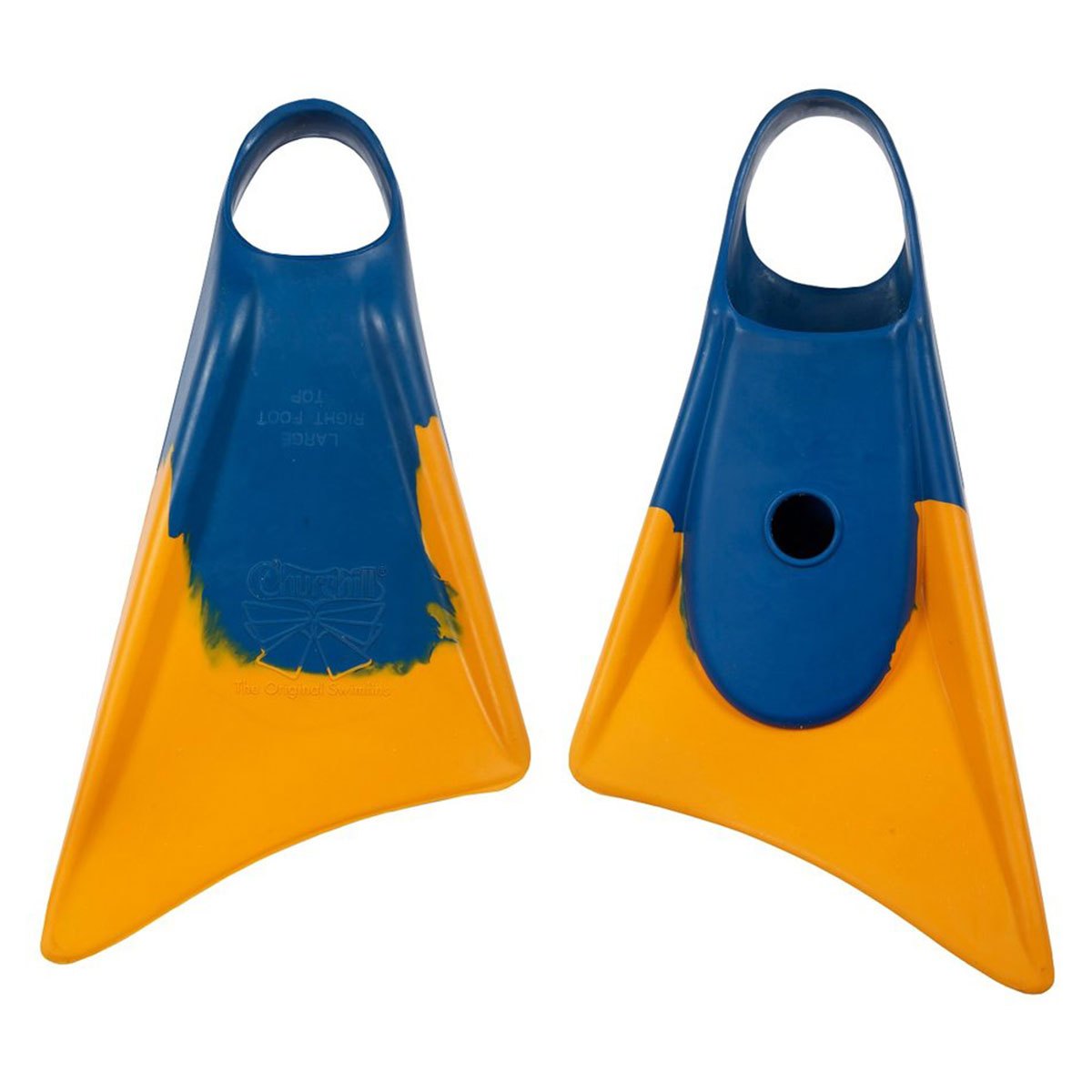 Churchill Fins Makapuu Blue/Yellow Swim Fins