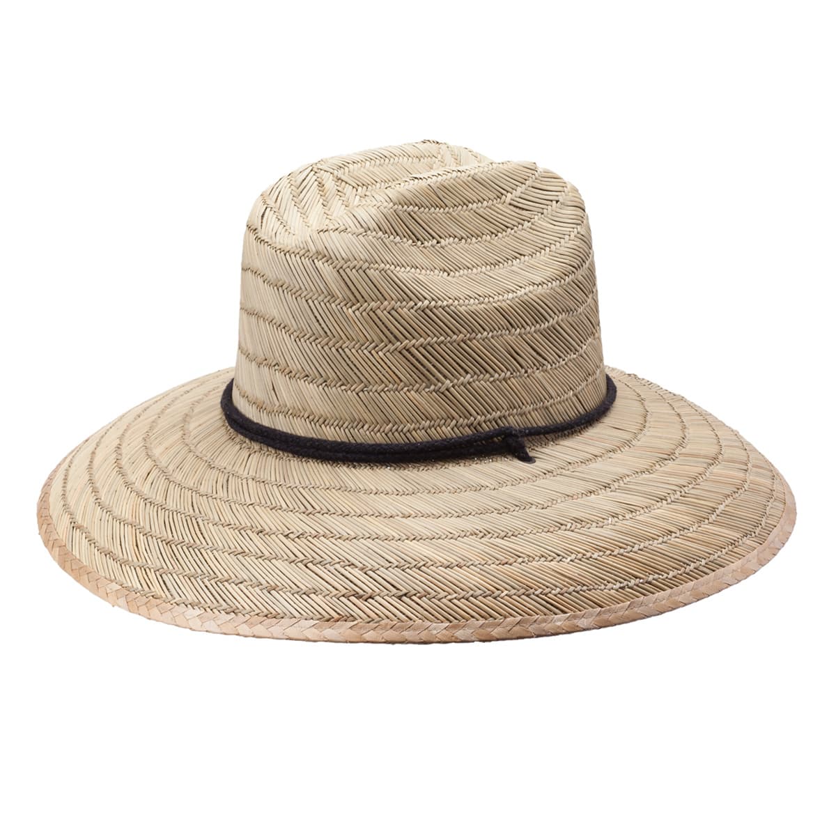 Peter Grimm Costa- 4.75 Inch Brim 100% Straw Lifeguard Hat Dark Brown/Natural