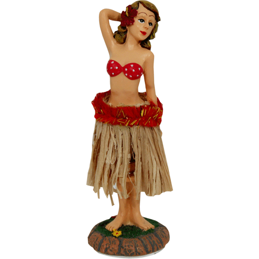 Wet Car Dashboard Hula Girl - Small / Large