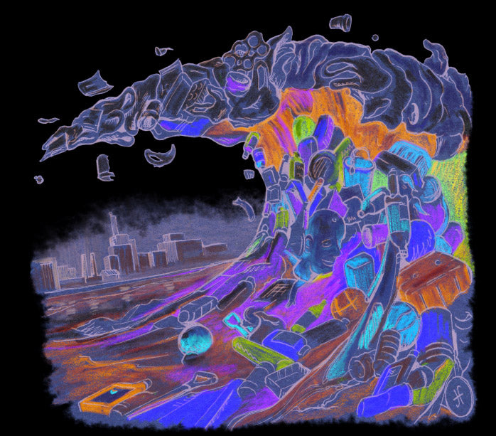 @SurfShop Fukushima Garbage Island Wave by Joe Fenton
