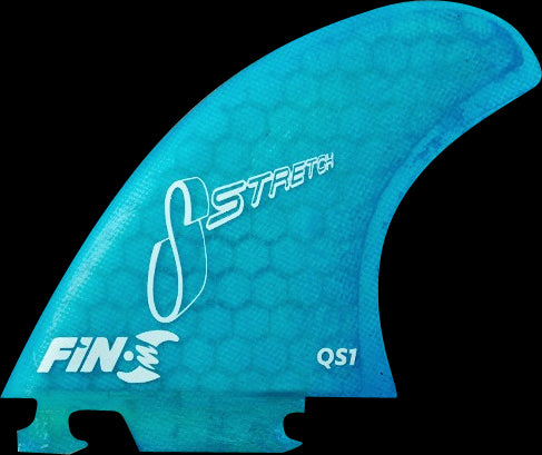 Fin-S Qs-1 Honeycomb Stretch Quad Cyan 4 Fins