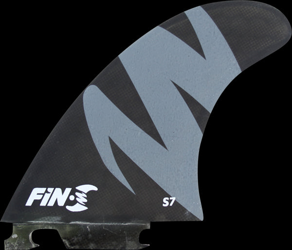 Fin-S S-7 Honeycomb Black/Grey 3 Fins