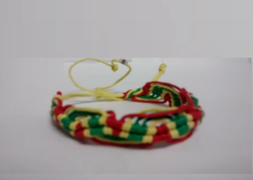 Baja Billy Rasta Braided Bracelet
