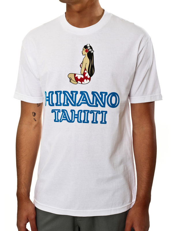 Hinano Classic Logo Two Sided T-shirt - Blue or White Tees