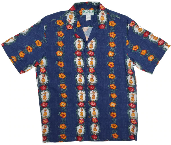 Hula Girl - Mens Rayon Hawaiian Shirt