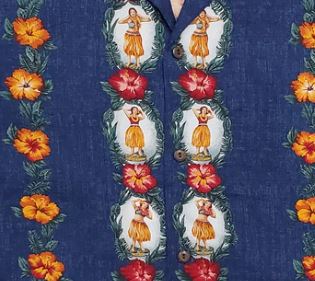 Hula Girl - Mens Rayon Hawaiian Shirt
