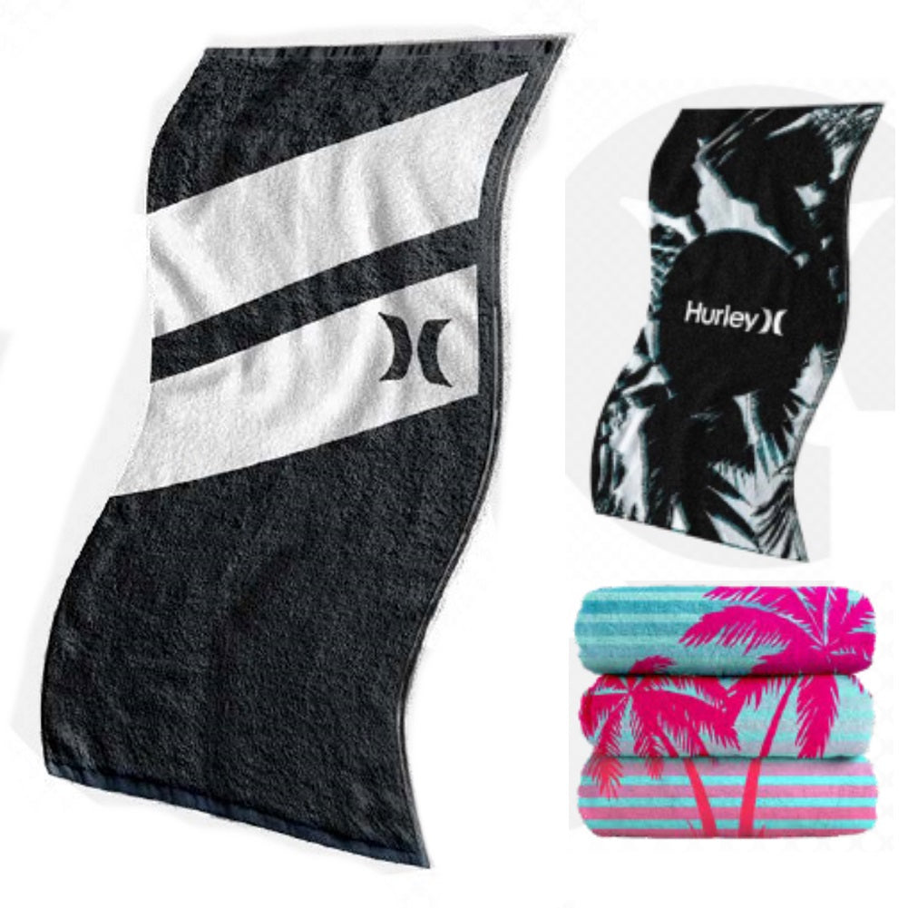 Hurley Beach Towels – Velour / Cotton