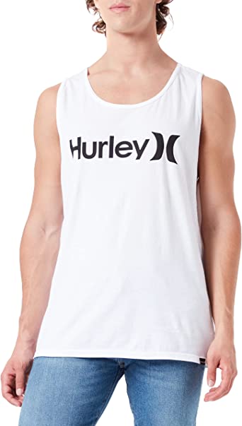Hurley Classic Logo Tank Top - Black/White