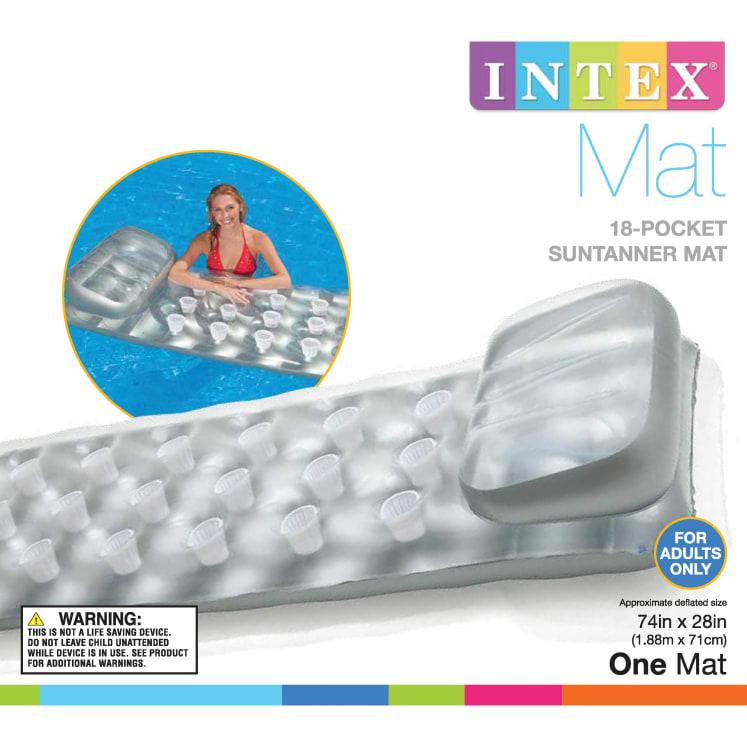 Intex 18 Pocket Lounge Pool Toy - Swimming Pool Lounge Float