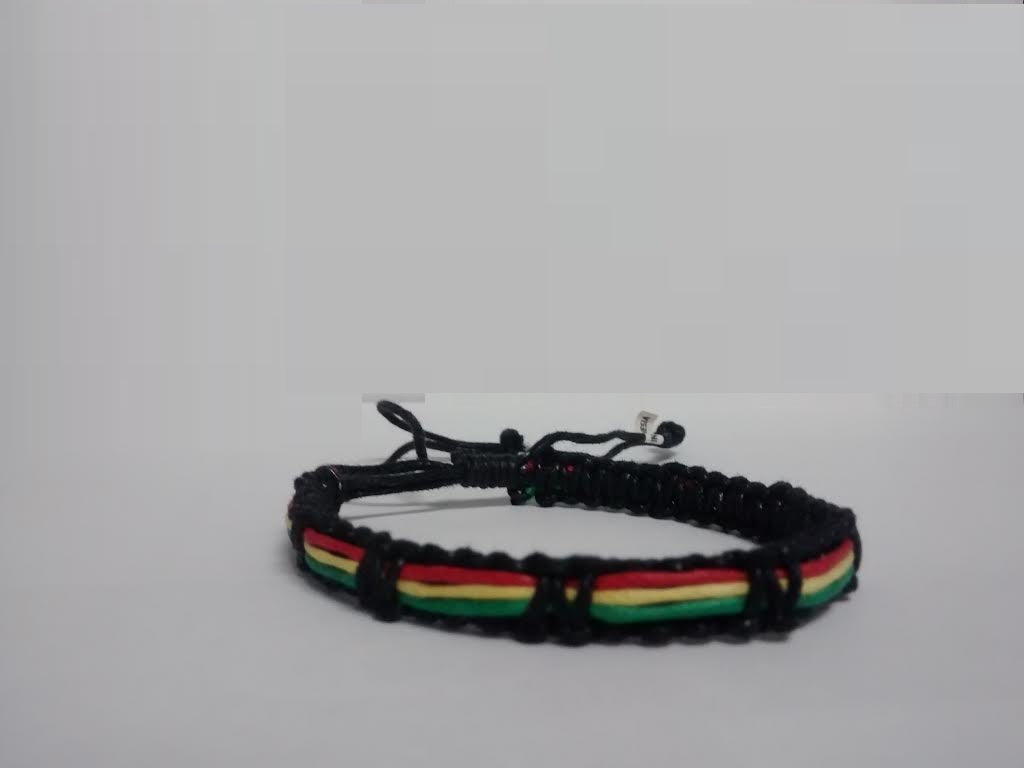 Baja Billy Rasta Braided Bracelet