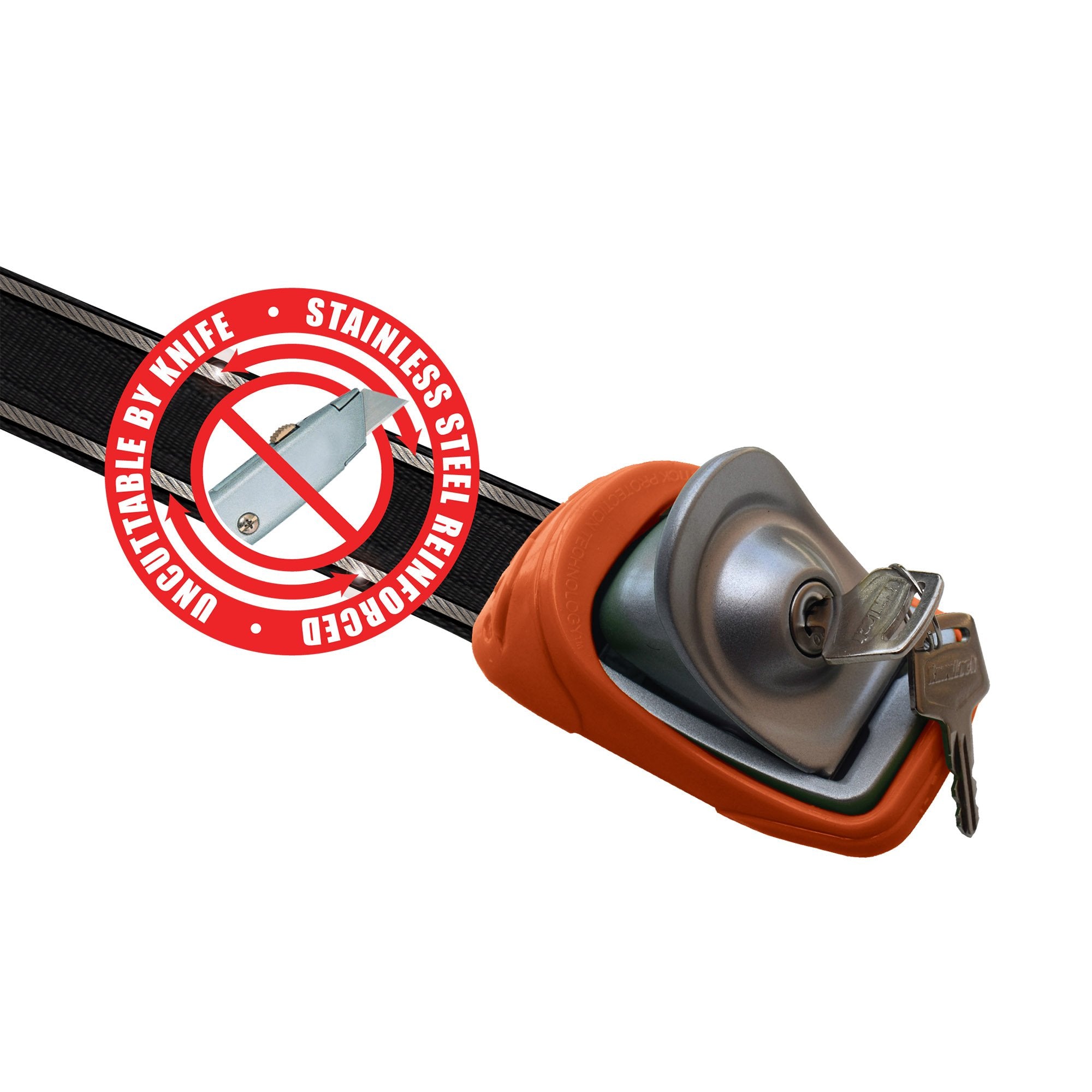 KanuLock Car/Truck Lockable Tie-Down Straps – 8ft, 11ft, 13ft, 18ft Feet Straps