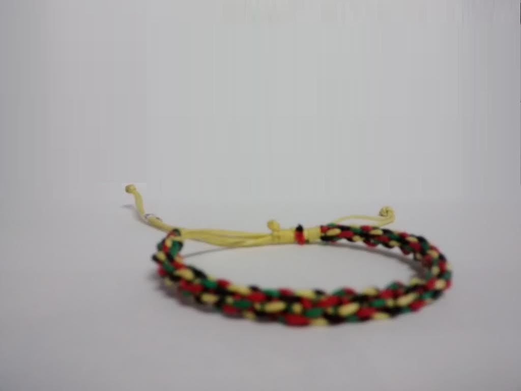 Baja Billy Rasta Braided Bracelet