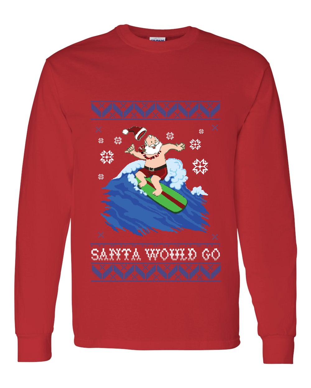 BORD Apparel Santa Christmas Long T-shirt