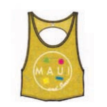 Maui and Sons Ladies Summer Lovin Crop Top Deep Lavender Tank Top