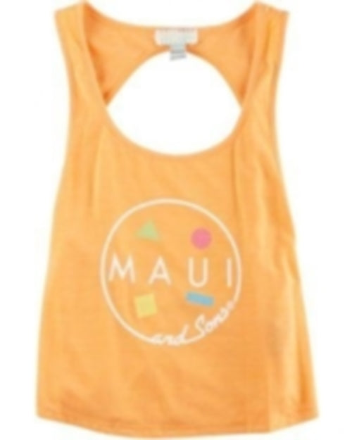 Maui and Sons Ladies Summer Lovin Crop Top Deep Lavender Tank Top