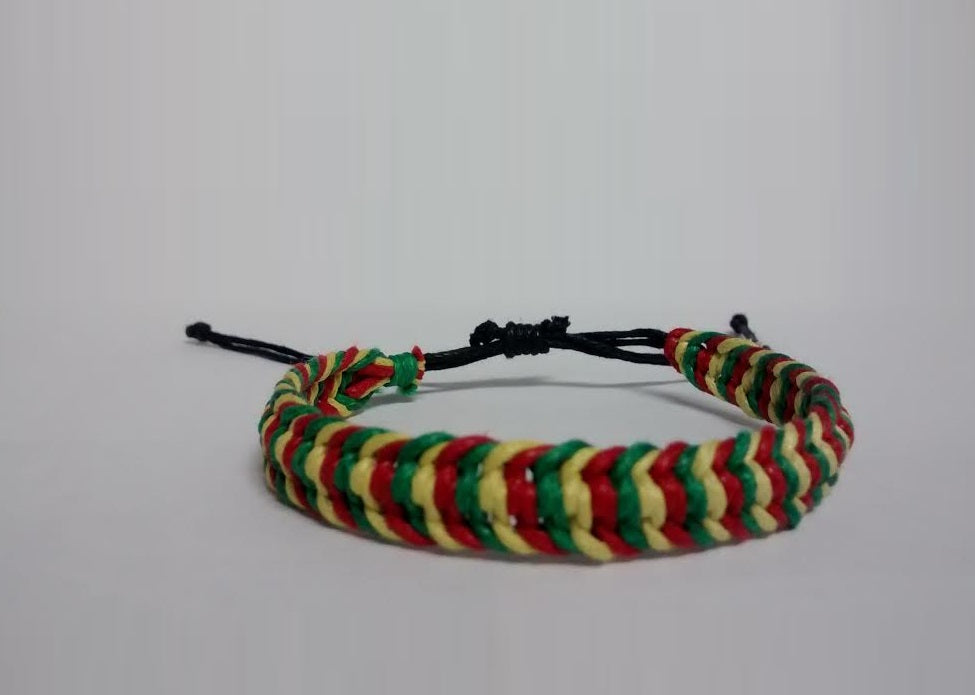 Baja Billy Rasta Braided Bracelet