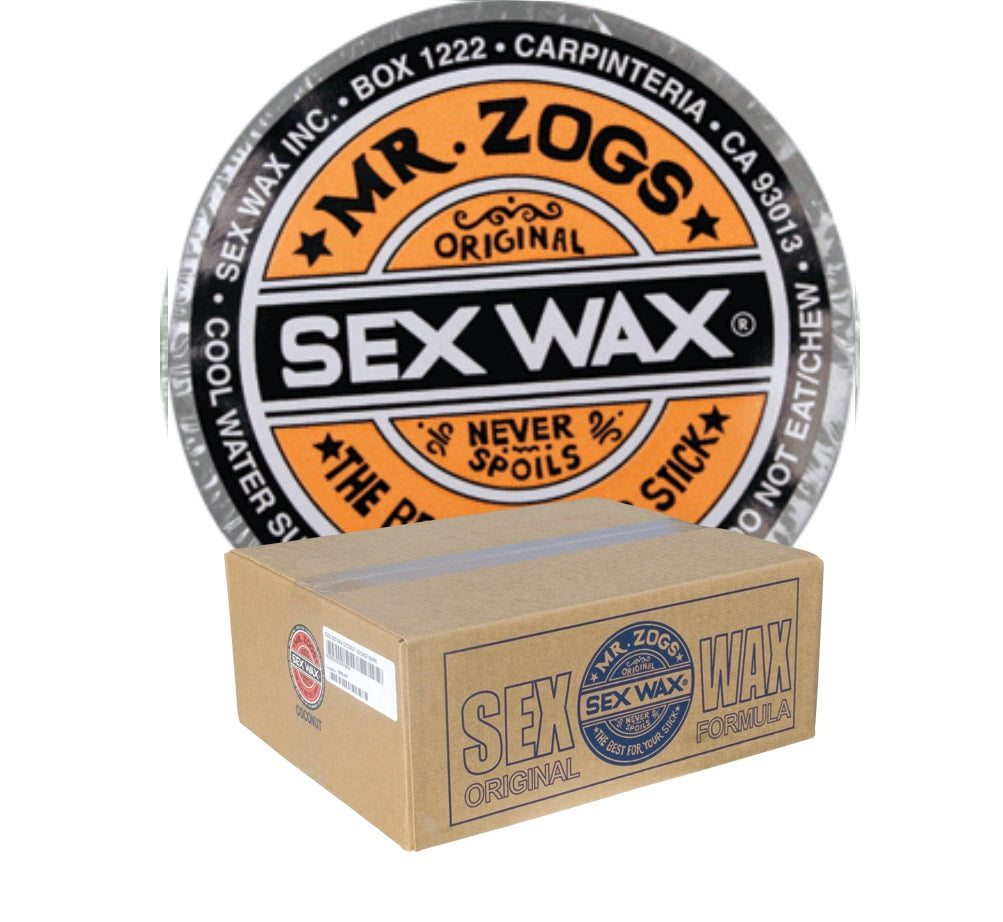 Sex Wax Cool Original Surf Wax Case - 100 Bars of Wax - Assorted