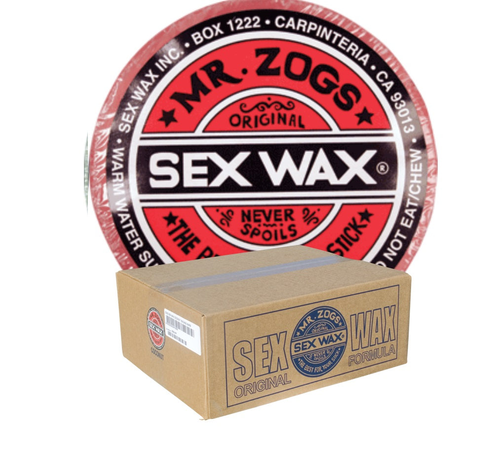 Sex Wax Warm Original Surf Wax Case - 100 Bars of Wax - Assorted
