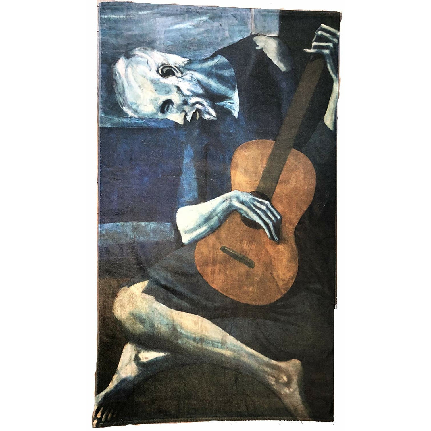UnSponsored Pablo Picasso Beach Towel – 30x60 – Old Guitarist
