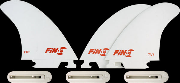 Fin-S PRODUCTION SET TV-1 WHITE 3 fins/3 boxes