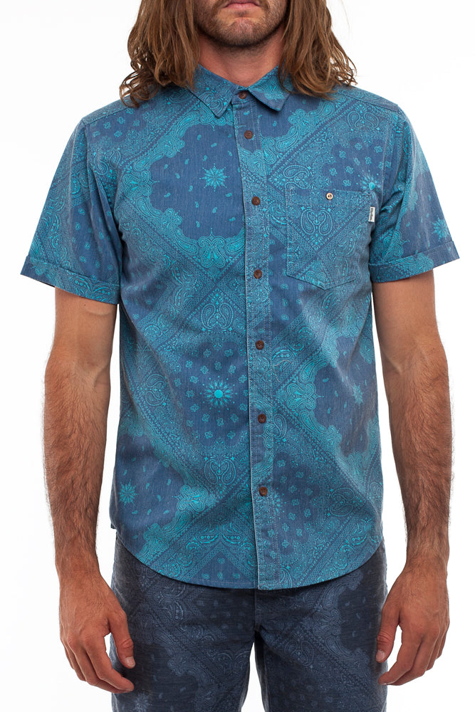 Rhythm Purple Haze S/S Shirt Navy Knit