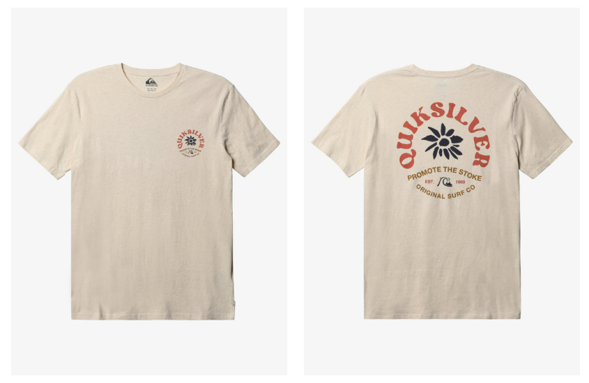 Quiksilver Simple Script T-shirt - Promote the Stoke Tees