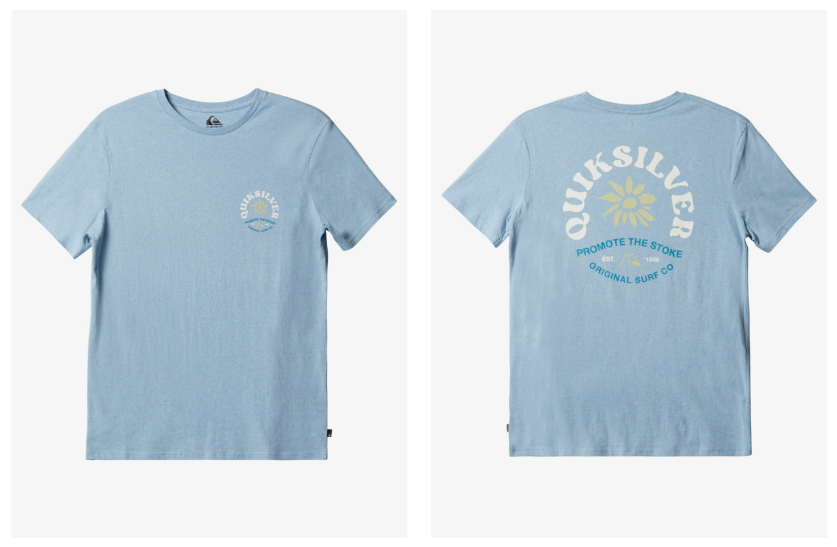 Quiksilver Simple Script T-shirt - Promote the Stoke Tees