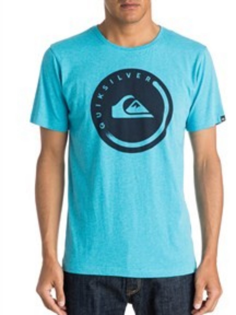 Quiksilver Push It Circle Logo Blue Heather T-shirt