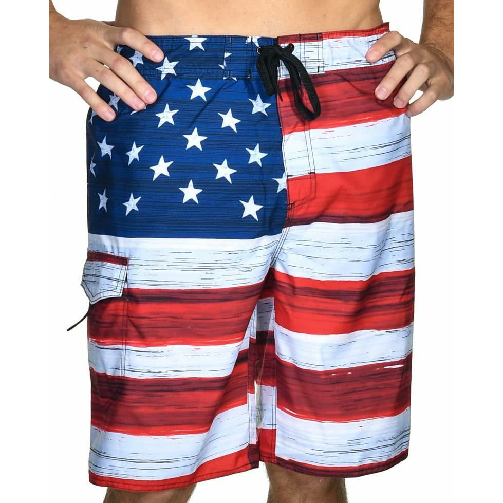 US Apparel Old Glory American Flag Boardshorts