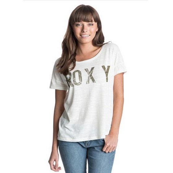 Roxy Logo Grain Sea Spray T-shirt