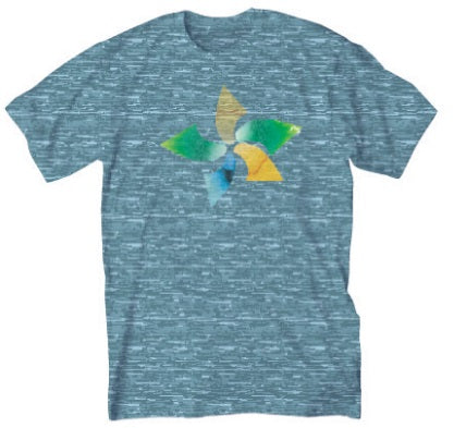 Rusty Fin Star Heather Blue T-shirt