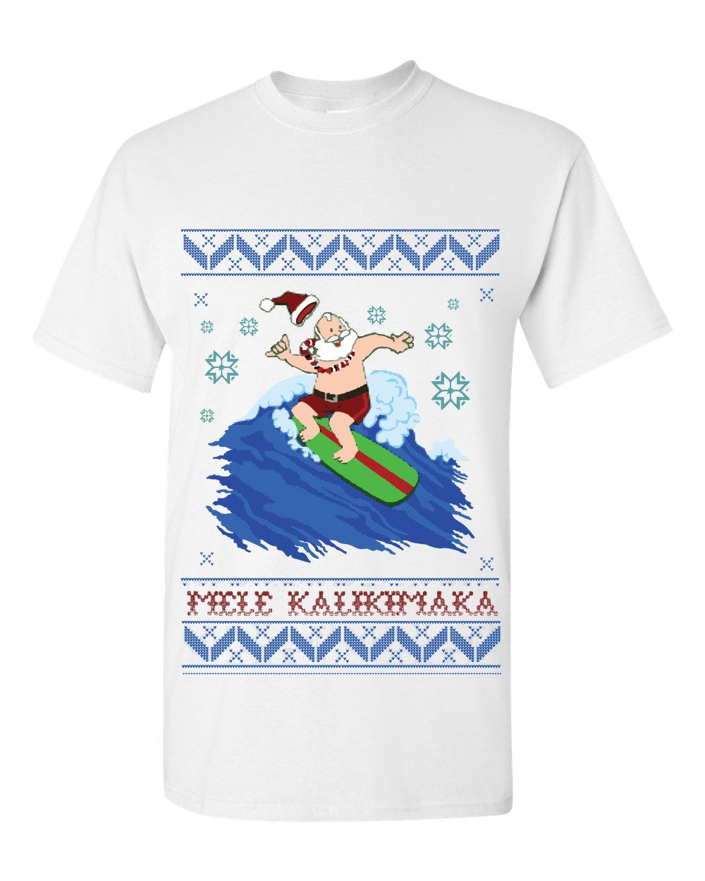 BORD Apparel Santa Mele Kalikimaka Ugly Christmas T-shirt