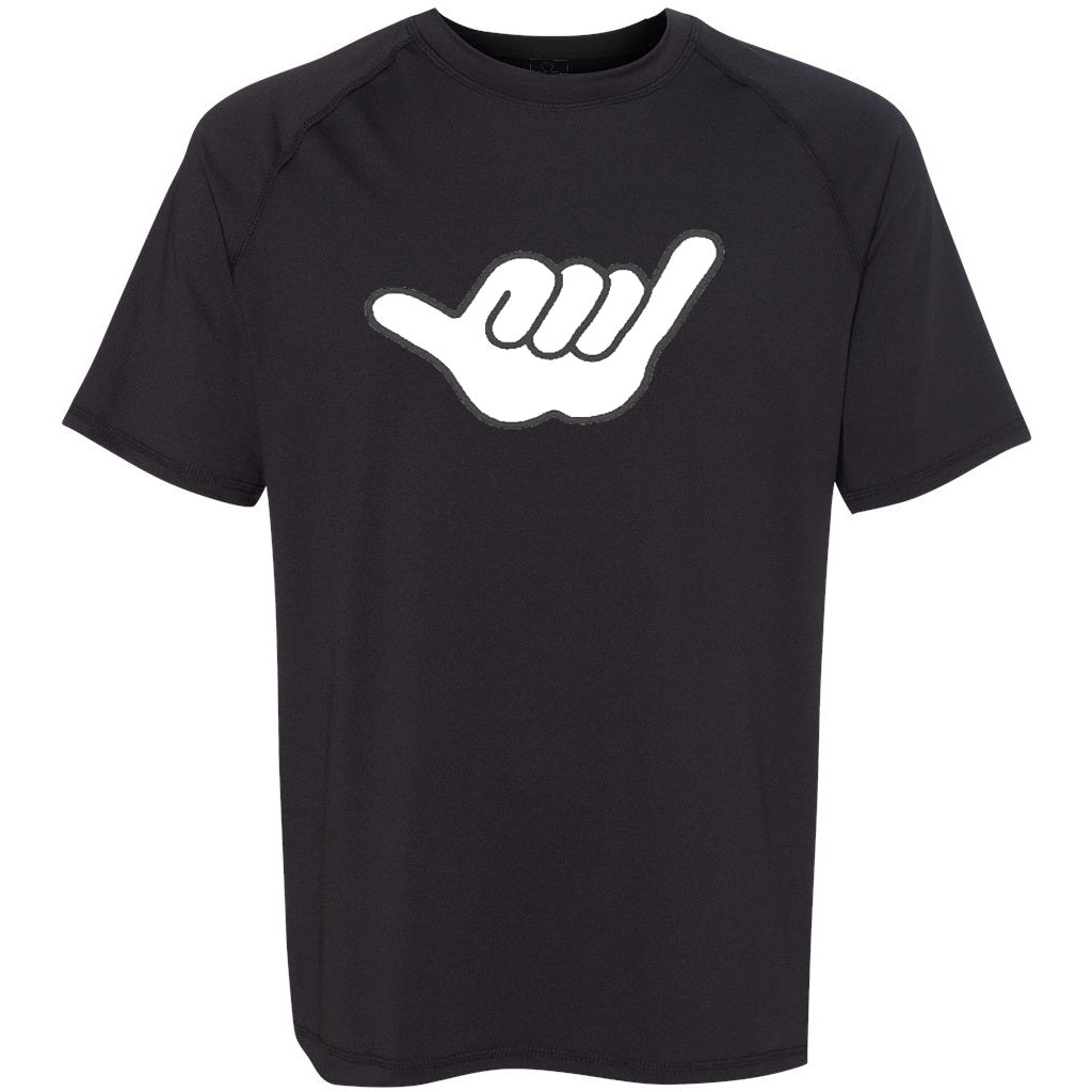 UnSponsored Adult Shaka Long & Short Sleeve Black Rashguard Swim Shirt